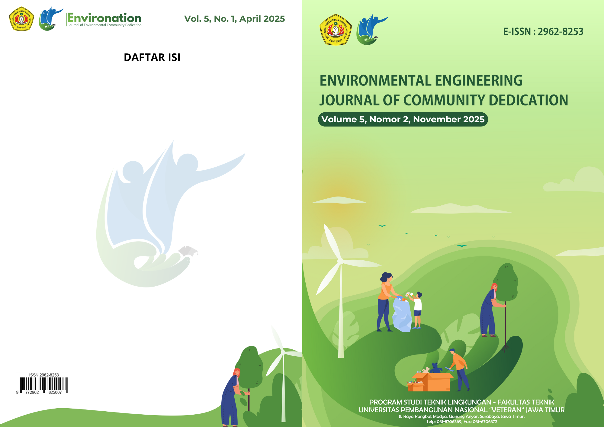 					View Vol. 5 No. 2 (2025): Jurnal Environation
				